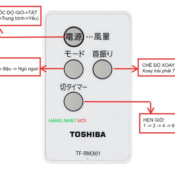 Quạt treo tường Nhật nội địa Toshiba TF-30RK24, mới 2021