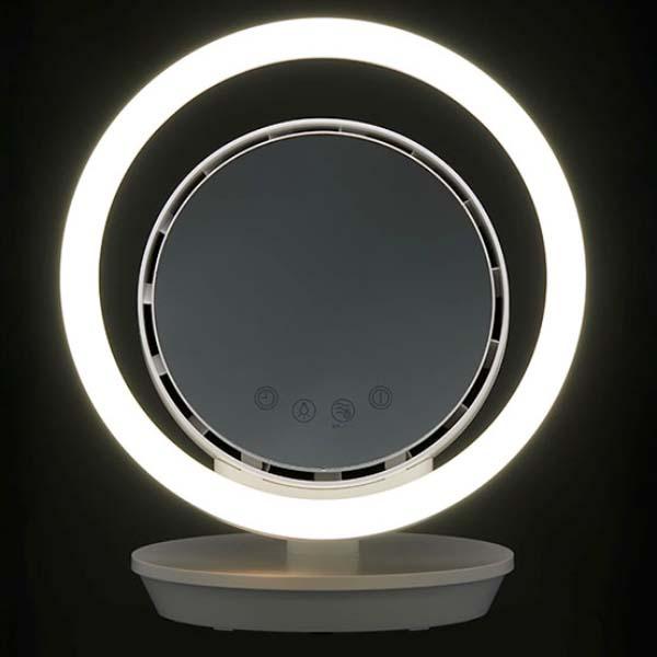 Quạt bàn Toshiba TF-14DT26 mặt gương đèn LED, động cơ DC