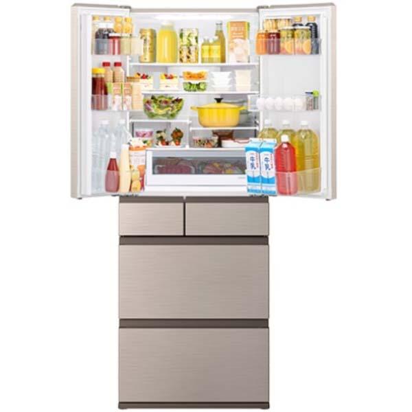 Tủ lạnh Hitachi R-HWC62T dung tích 617L 6 cánh mặt thép