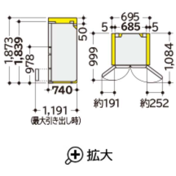 Tủ lạnh Hitachi R-HXC62V 617L cao cấp model 2024