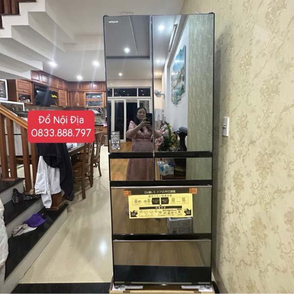 Tủ lạnh Hitachi R-HXCC62V-X dung tích 617L mặt gương có camera
